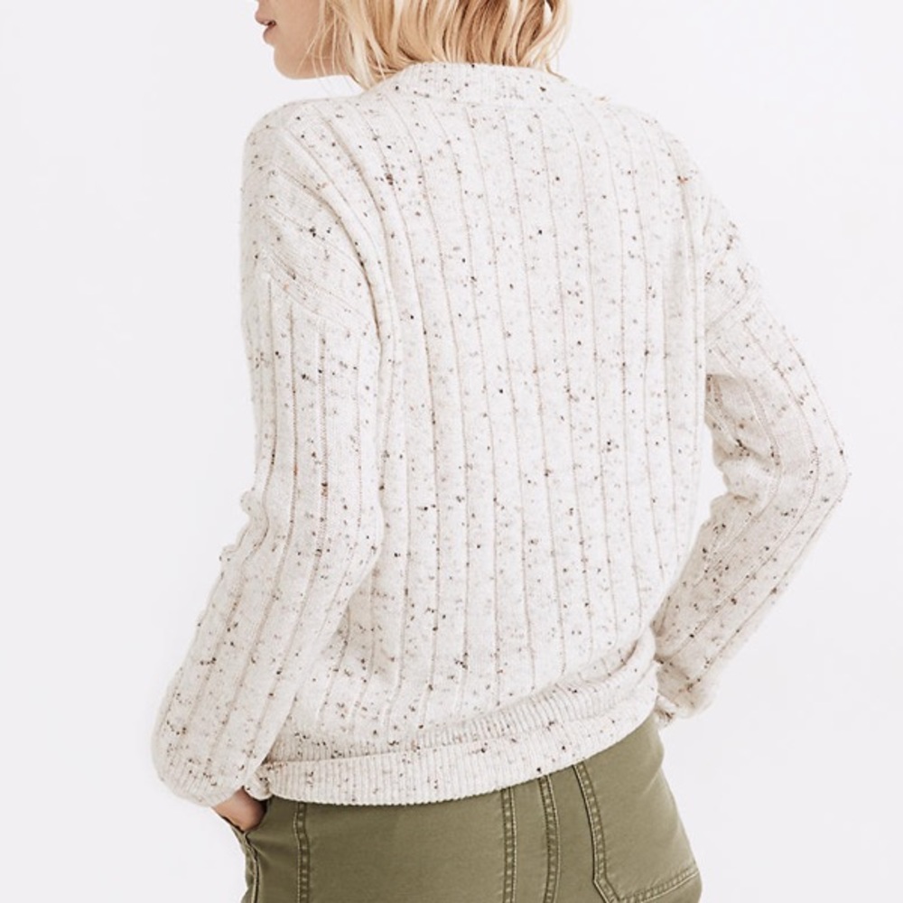 Madewell Donegal Bowden Henley Sweater in Coziest Yarn - Picture 2 of 5